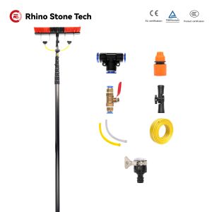 Upgraded Version Carbon Fiber Telescopic Window Cleaning Water Fed Pole Brush