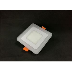 Super Slim 6 Watt Led Panel Light Square Concealed Cold White With Red Edge Lit