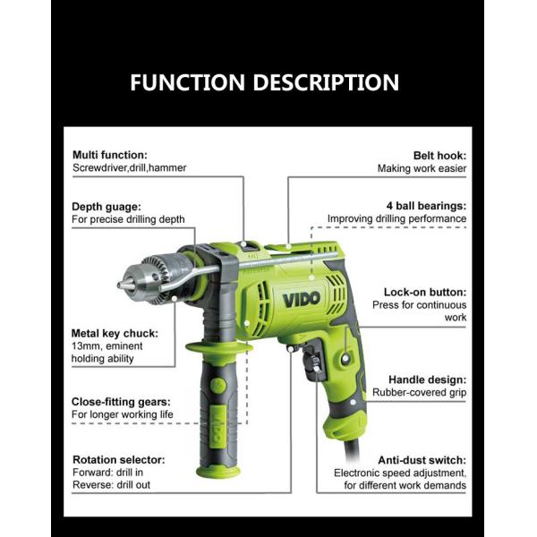 Impact Electric Drill driver set,Copper Motor 750W ,Multi puepose power tool, good quality,professional supplier