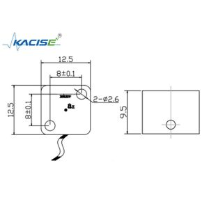 Automobi Uniaxial Accelerometer Sensor Module High G Value / Bandwidth