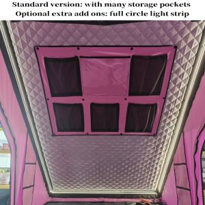 Aluminum Hard Shell Roof Top Tent 210x132cm Waterproof >3000mm