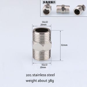 1/2 Inch 304 201 Stainless Steel Threaded Pipe Nipple