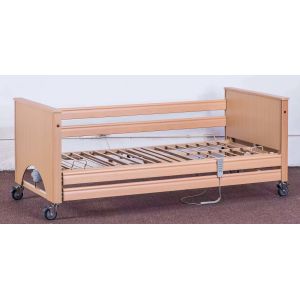 Hospital Electric Five Functions Wooden Home Care Patient Nursing Bed