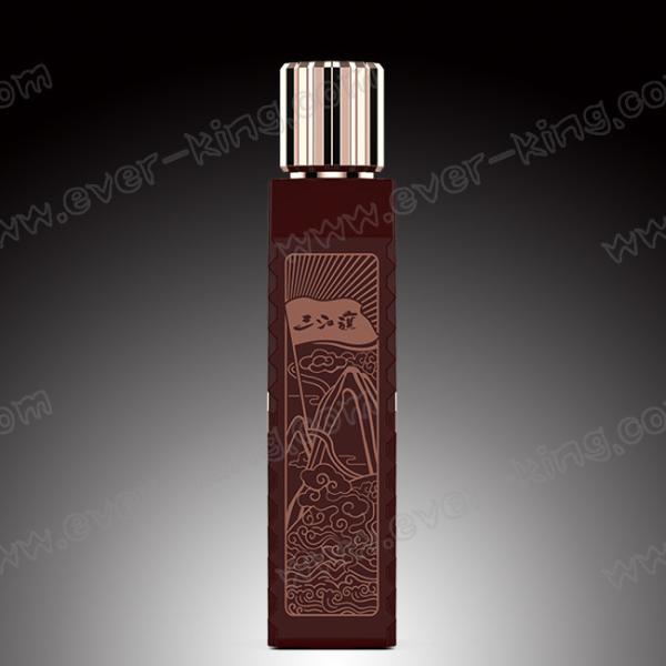 Cork Crystal Rum Liquor Glass Bottles Luxury Custom Design 700ml