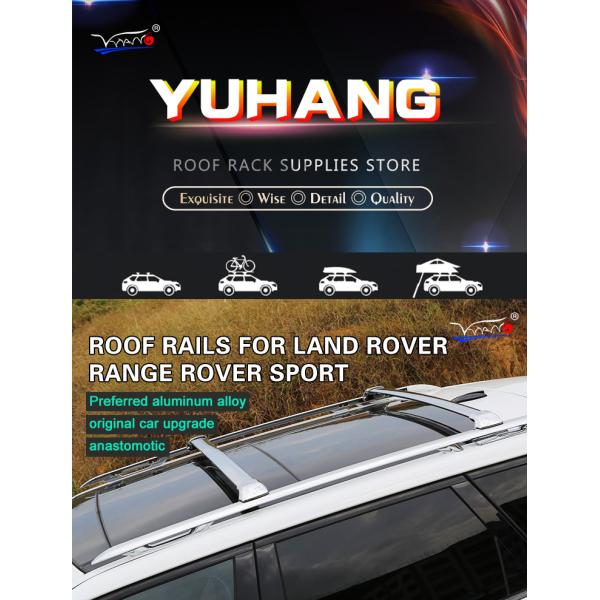 C001 HIGH QUALITY ROOF RAILS SIDE RAILS WITH CROSS BARS SUIT FOR LAND ROVER RANGE ROVER SPORT CHROMED 2014-2019