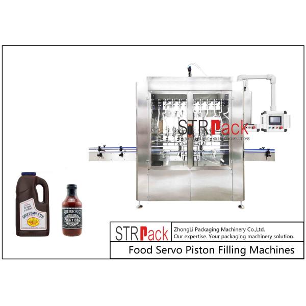 Buy Linear Barbecue Sauce Volumetric Piston Filling Machine 316L Stainless Steel at wholesale prices