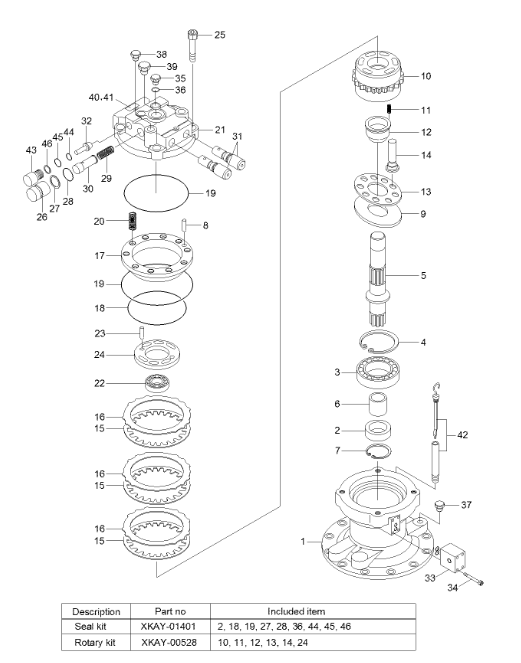 XXKAY-00535 Piston HYUNDAI Excavator Swing Motor Parts Fit For R160LC-9 R170W-9 R180LC-9