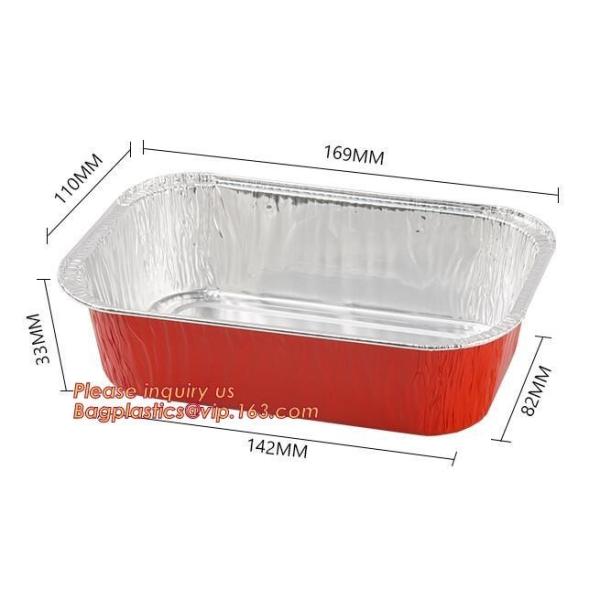 840ml Deep Disposable Aluminium Foil food grade take-away container,household
