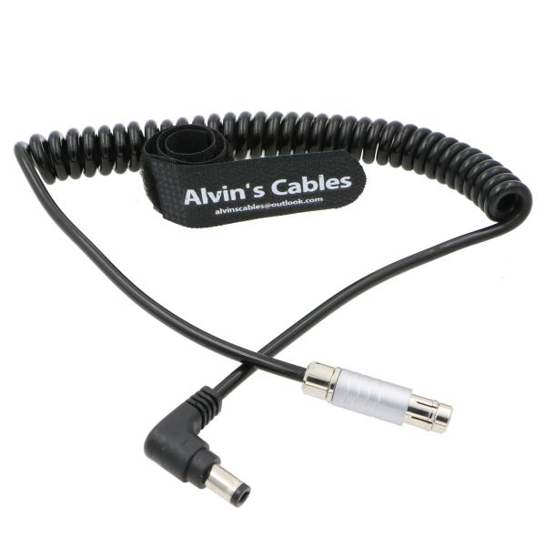 3 Pin Male To Right Angle DC Coiled Power Cable For Tilta Cameras