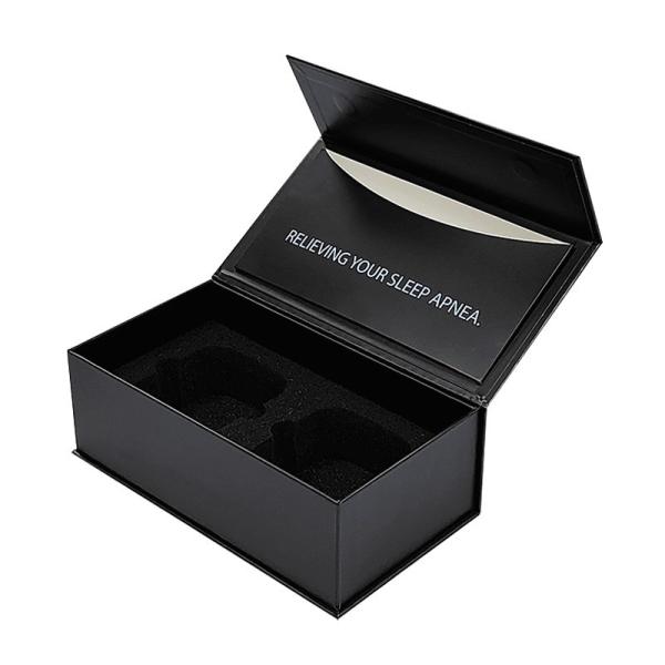 Buy Stamping Printing Handling Book Shaped Magnetic Box with Foam and 1200gsm Cardboard at wholesale prices