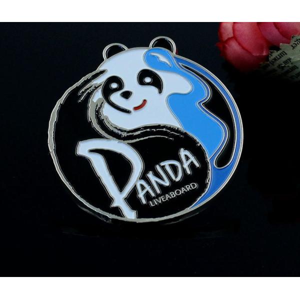Zinc alloy metal panda magnetic paint refrigerator magnets tourist attractions cartoon enamel refrigerator magnets