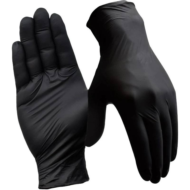 Custom Disposable Medical Nitrile Gloves Safety Protective Examination Powder