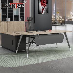 Discounted Modern Style Office Desk Sample Executive Desk with Drawers