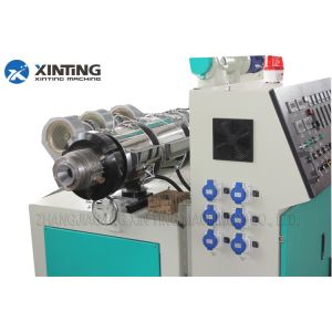Water Supply PVC Pipe Production Line Double Screw Extruder AC Frequency Control