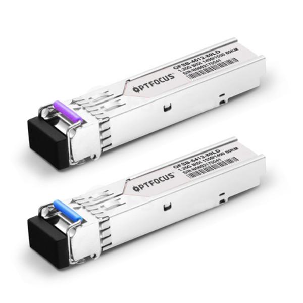 OPTFOCUS SFP Optical Transceiver OFSB-4512-80LD BI-DI SF SM SC 1.25G 80KM 1490/1550NM