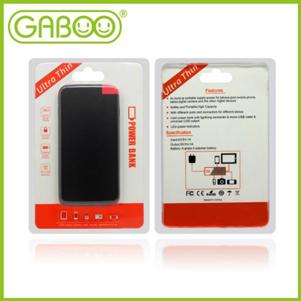 HG-C0402 power bank with detachable micro cable or detachable iPhone 6 cable