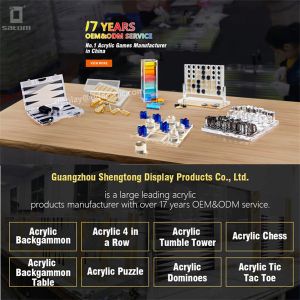 Metal Chips Detachable Large Resin Connect 4 Acrylic Custom Large