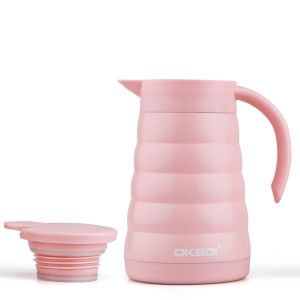 27OZ 800ml Vacuum Coffee Pot Metal Double Wall Stainless Steel Thermo Jug Termos