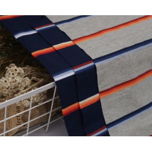 Combed Cotton And Durble Breathable Striped Knit Fabric For Casual Polo Shirt