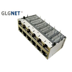 1000Base T Transformer Rj45 POE Magjack Right Angle 12 Port In 2 Rows