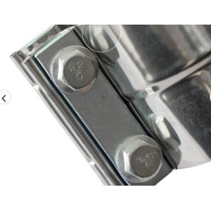 4" 101mm 304 Stainless Steel Exhaust Clamps For Muffler / Catback Exhaust Pipe