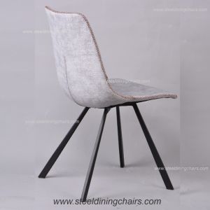 BIFMA 82CM Side Backrest Stainless Steel Dining Chairs