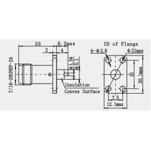 TNC Female Straight RF Coaxial Connector for PCB Board – Reliable High
