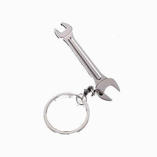 Die casting zinc alloy metal shark shape decoration leather keychain beer bottle