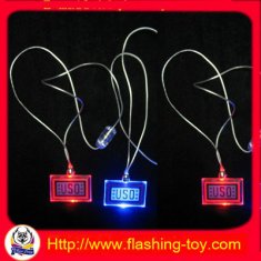 Rainbow Colorful Give away Gift PS Flashing Led Necklaces HL-B2115
