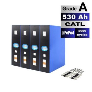 Quality Wholesale Price for CATL Brand New Grade A 3.2V 530ah Prismatic LiFePO4 Battery Cell for sale