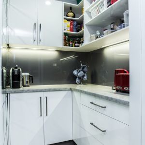 White Acrylic Kitchen Cabinet High Gloss Modern