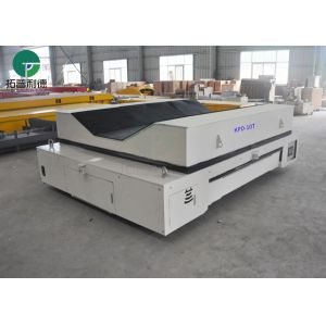 Quality assurance track powered steerable portable coil transfer cart