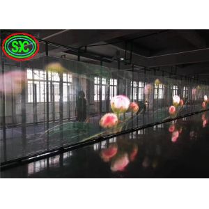 75% Transparency P3.91 Glass LED Curtain Wifi Poster SMD3528