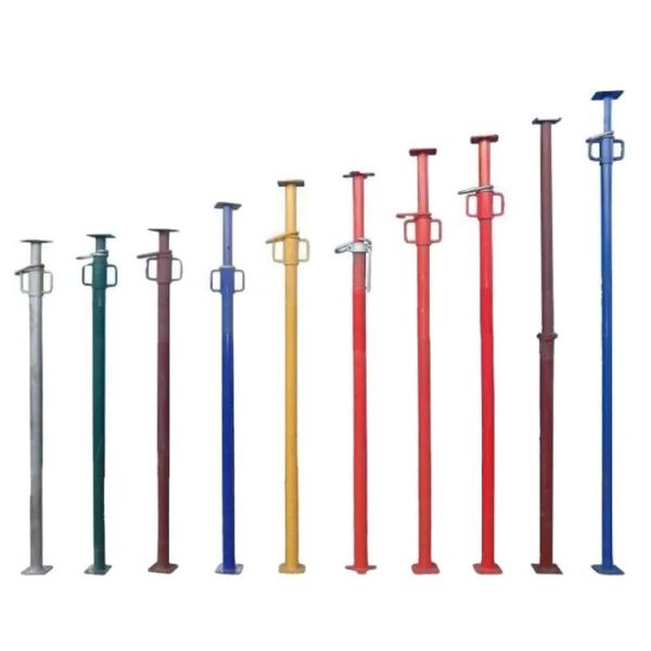 Construction Steel Prop with Silver Coated Surface Treatment adjustable telescopic prop