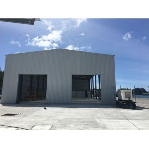 Q345B Welded Prefabricated Warehouse Building , H Section High Bay Warehouse