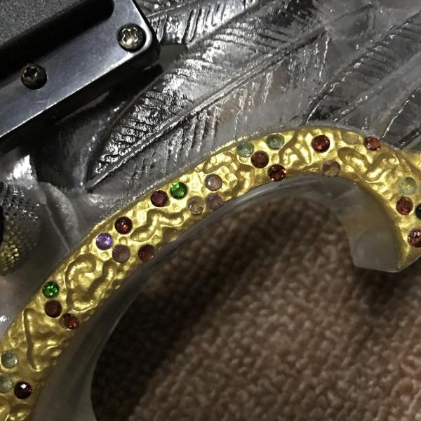 LED acrylic electric guitar ebony fingerboard acrylic body Music instruments