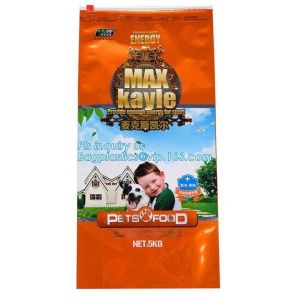 25kg Custom Print Laminated Pet Food Bag with Slider Zipper, 2Kg 5Kg 10Kg Dog