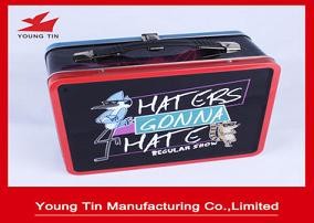 Lunch Biscuits Cookies Gift Tins Box Full Color Printing Glossy Finish 220 x 175