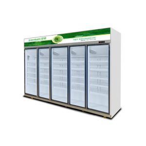 1050W Transparent Glass Door Fridge 1008L Professional Refrigeration Equipment