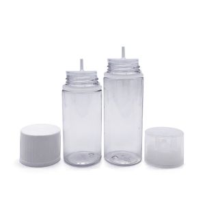 Customized Logo Bottles For Liquids Screen Printed PET Childproof Neck