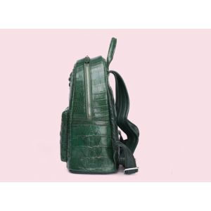 Custom logo crocodile skin bag backpack for ladies