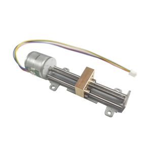 SM20-55-T linear stepper motor with linear bearings and brass slider 1 KG thrust