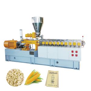PLA+Corn Starch Production Line PBS PBAT Biodegradable Granulator Customizable