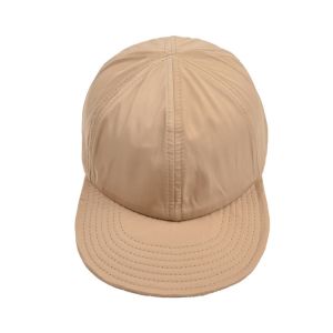 100% Cotton Drawstring Flat Brim Snapback Cap With Adjustable Strap