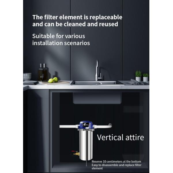 Stainless Steel Resin Water Filter For Homes Commercial Hotels Tap / Well Water Filtration