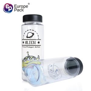 Cartoon design children's plastic drinking cups with LIDS