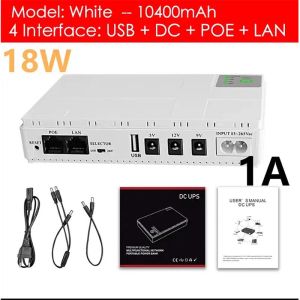 5v 9v 12v DC UPS For Router Uninterruptble Power Supply Mini Dc Ups 10400mah