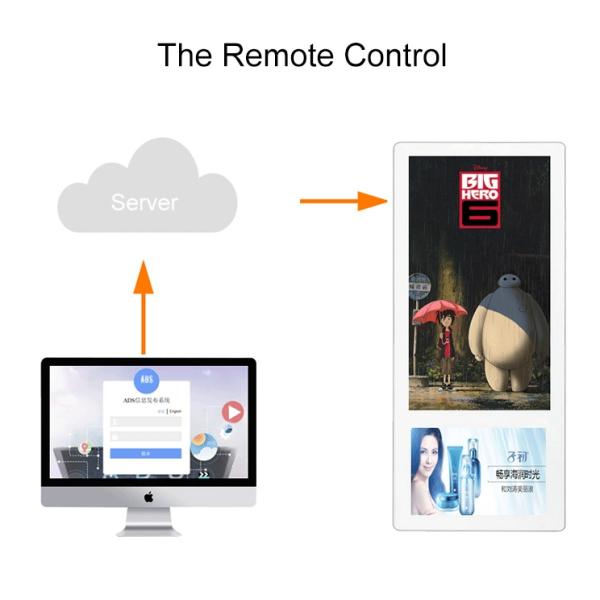 Elevator Wall Mounted Digital Signage , Indoor LCD Wall Mounted Video Wall