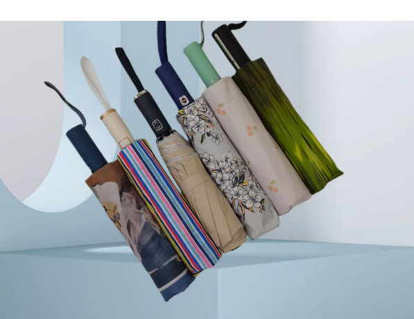 UPF 50 Auto Open / Close Pongee UV Beach Umbrella 23 Inches 12ribs Strong