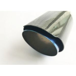 Carbon Fiber Glossy 175mm 2.5 Inlet 3.5 Outlet Exhaust Tip